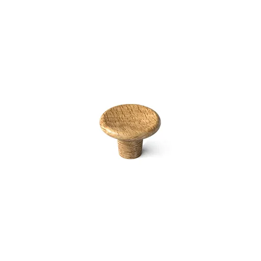 1" Round wood cabinet knobs for kitchen - 2